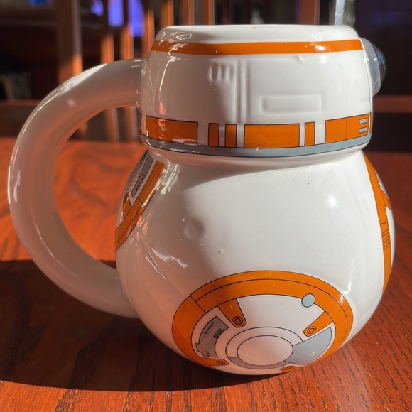 Star Wars BB-8 Robot Droid Disney 16 oz Ceramic Mug Cup White Orange by Galerie - Picture 2 of 8